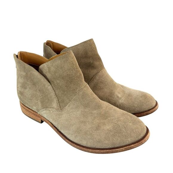 Kork-Ease Women’s Ryder Ankle Boots Marmotta Suede Tan Bootie Back-Zip Size 7.5 - Picture 1 of 12